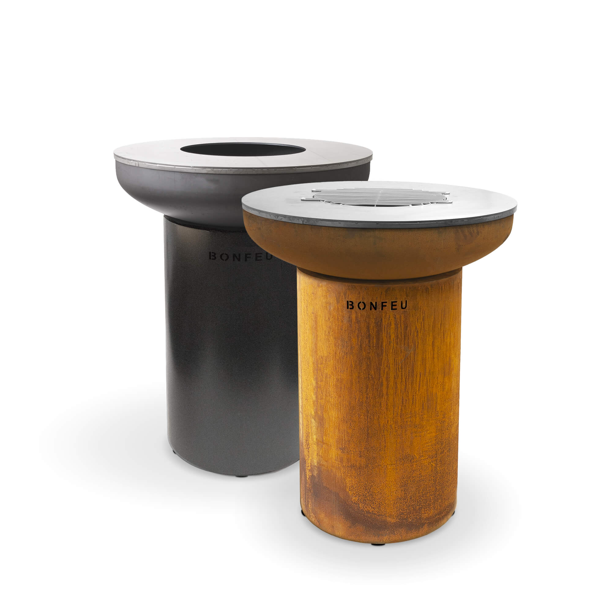The BonFeu BonBiza black and rust