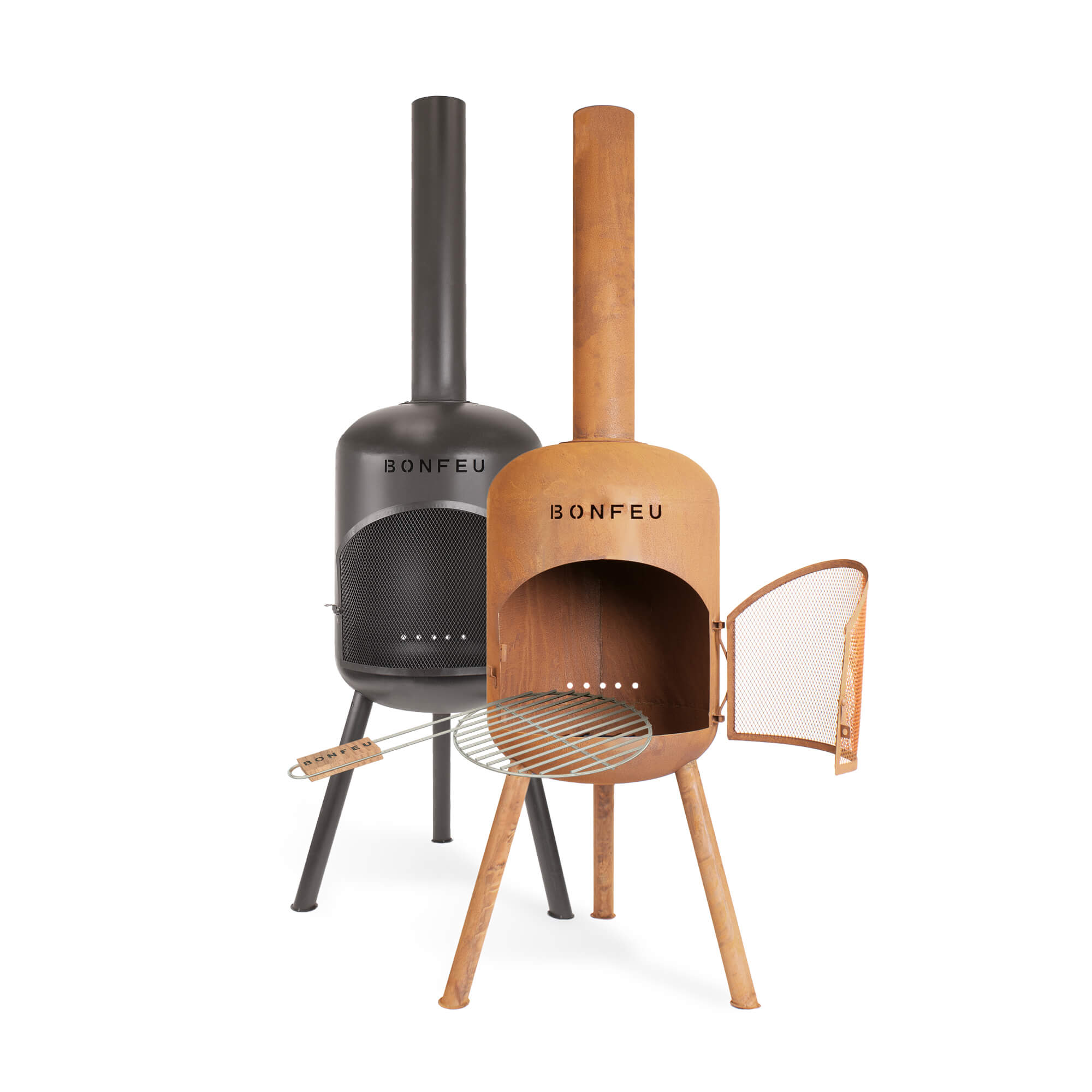 Product picture of the BonFeu BonBono in black and rust